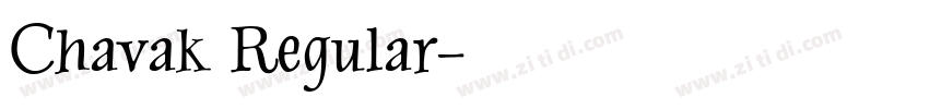 Chavak Regular字体转换